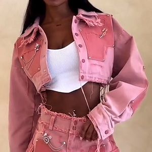 NWT Saint Giovanni De La Mode Cropped Jacket